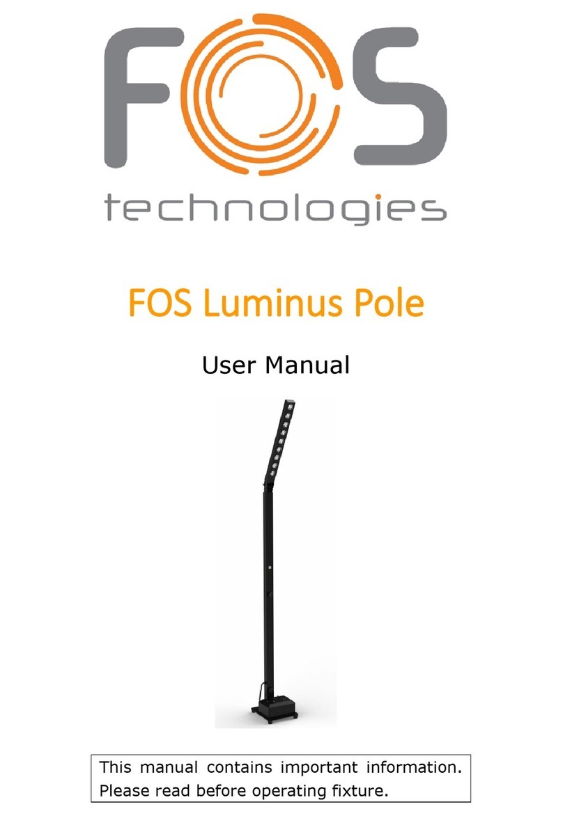 FOS Technologies Luminus Pole User manual FOS Technologies Luminus Pole User manual