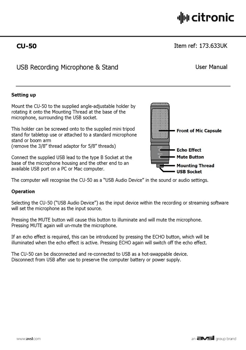 Citronic CU-50 user manual