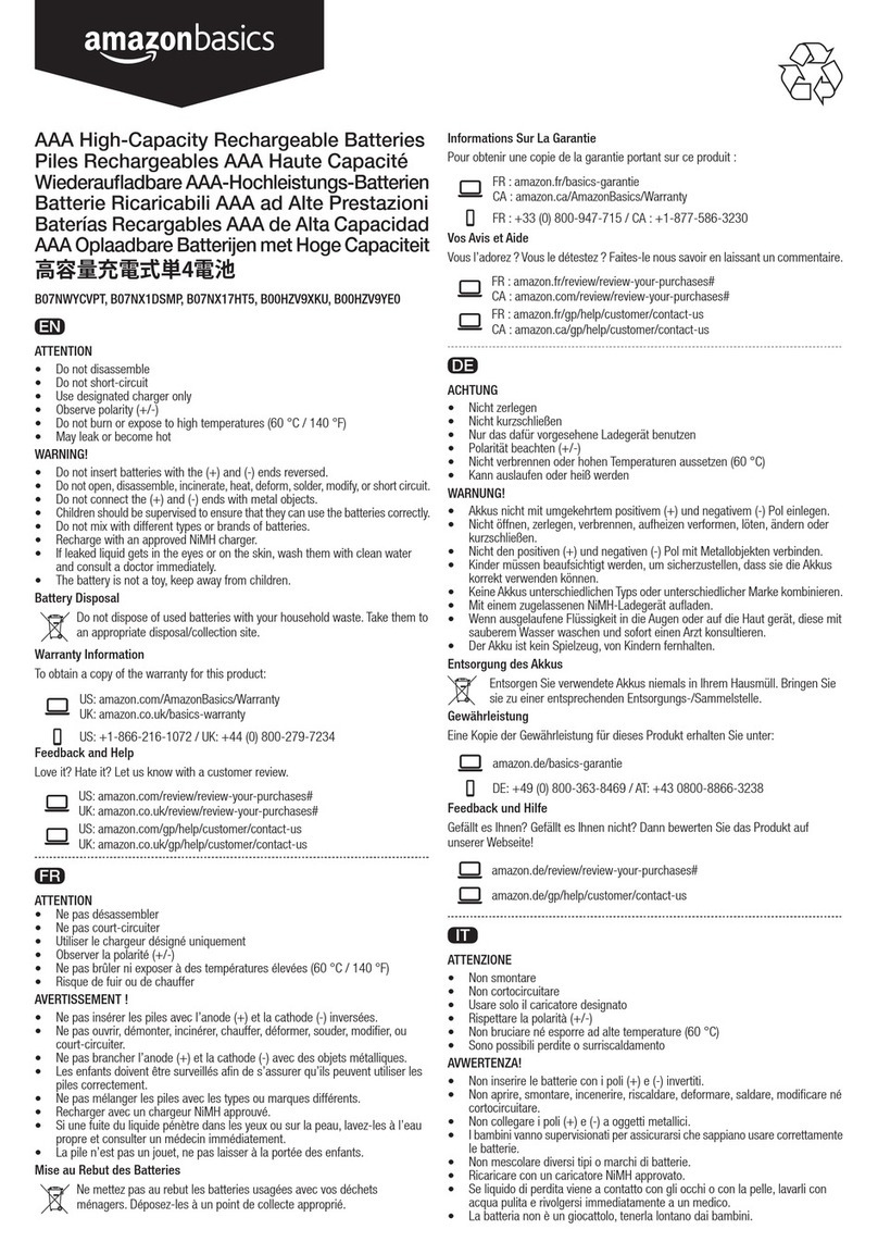 AmazonBasics B07NWYCVPT User manual