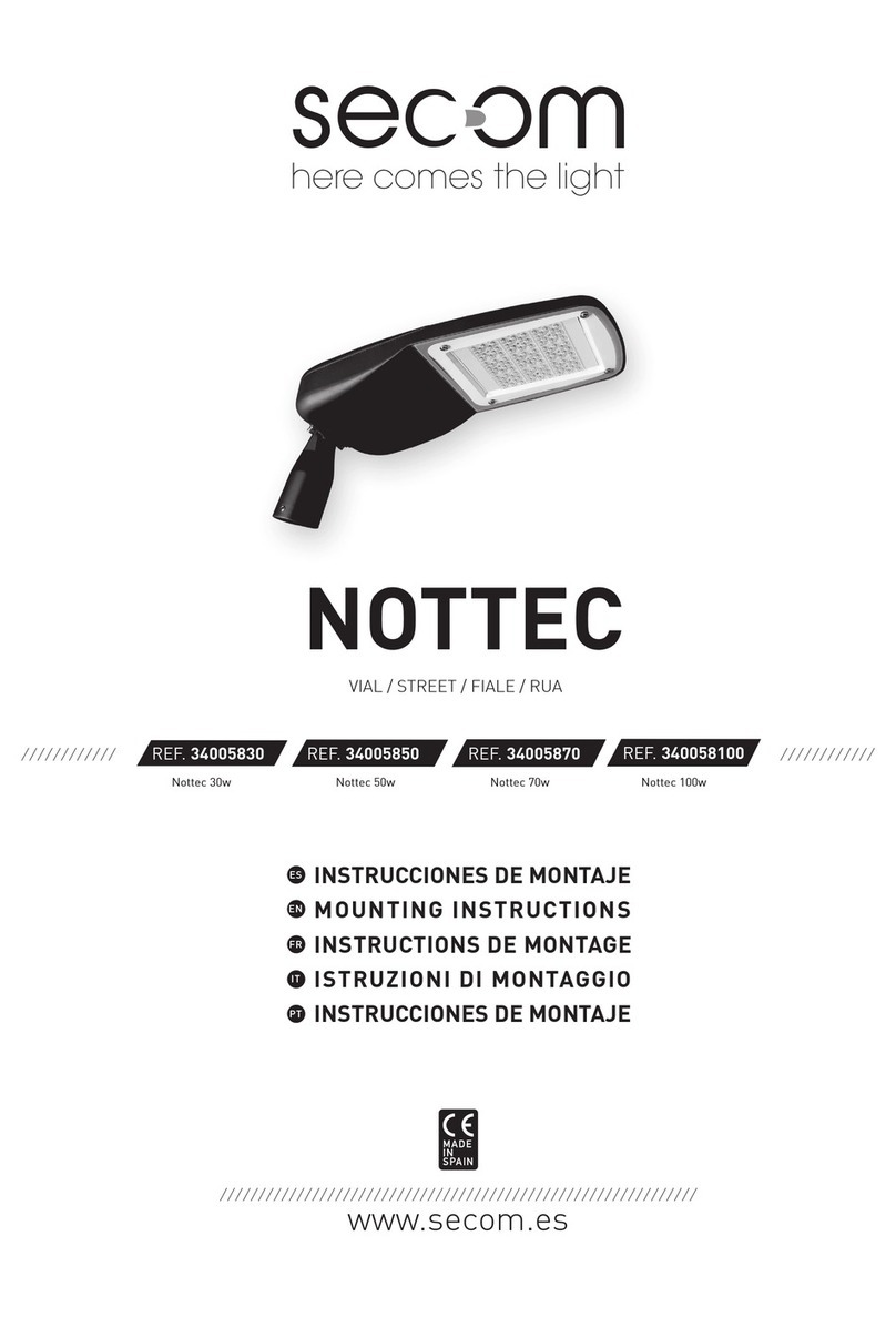 Secom NOTTEC 30W Mounting instructions
