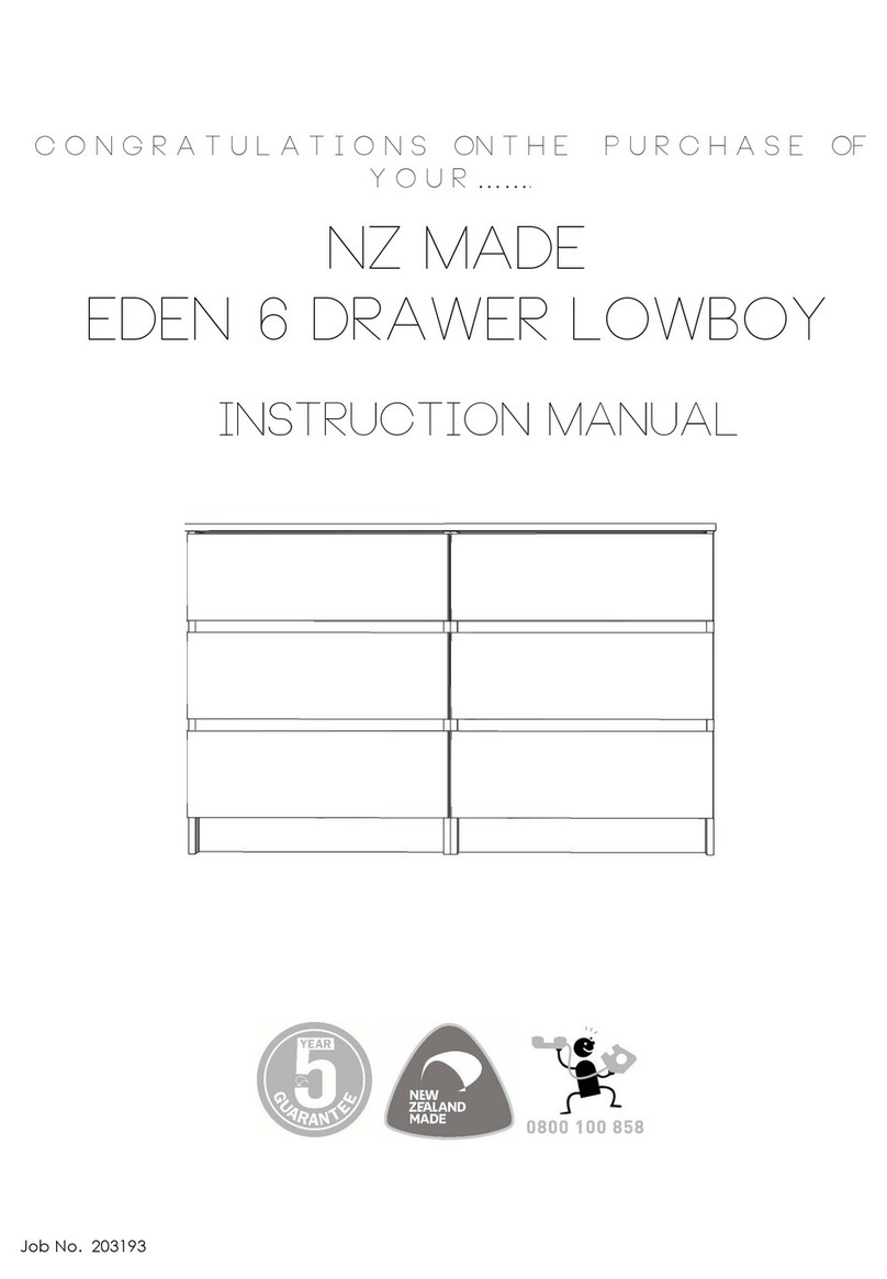 NZ MADE EDEN 6 DRAWER LOWBOY instruction manual NZ MADE EDEN 6 DRAWER LOWBOY instruction manual