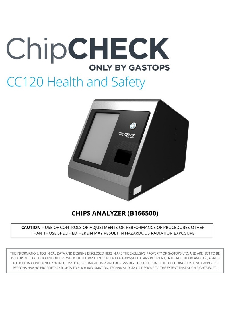 Gastops ChipCHECK CC120 Health and Safety Precautions Booklet