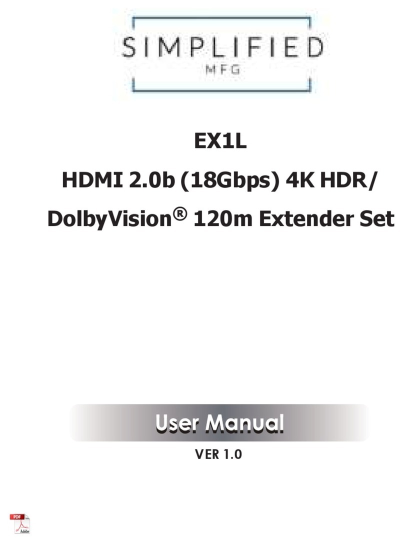 Simplified MFG EX1L user manual