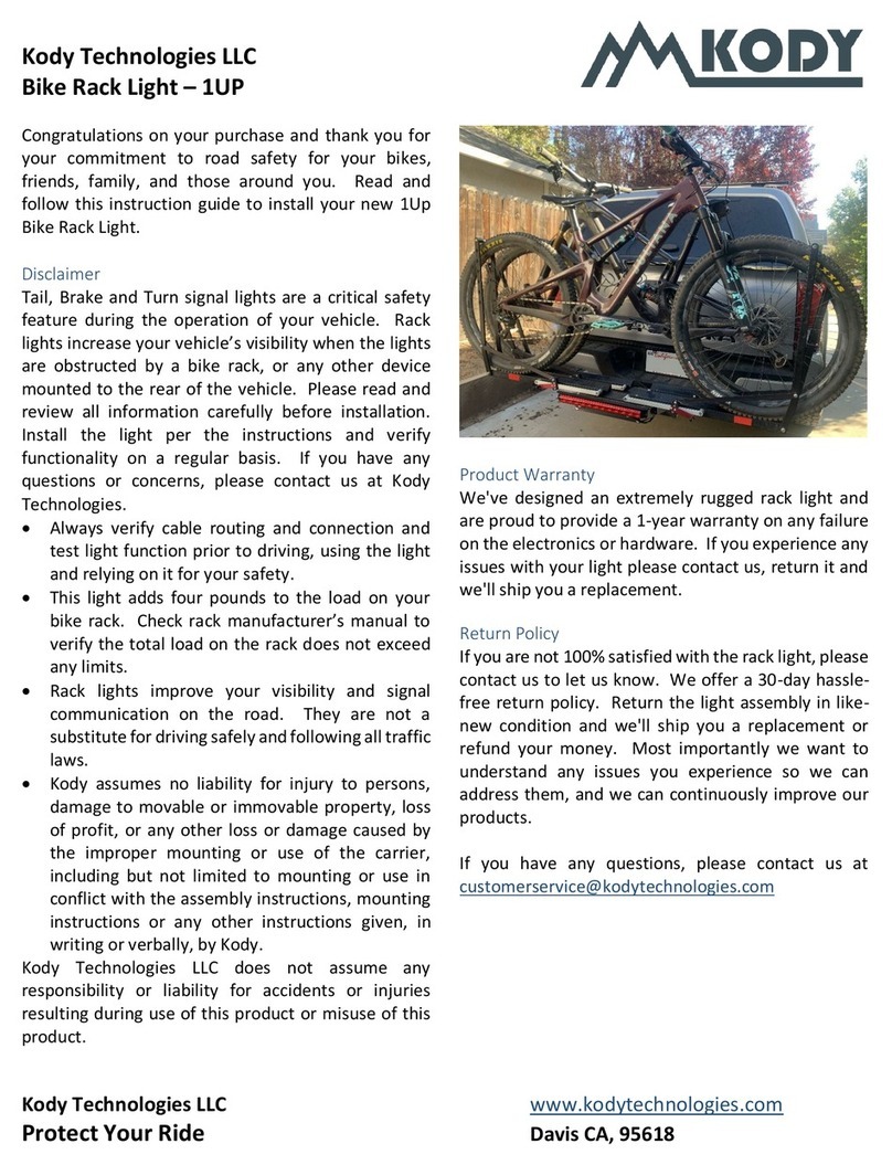Kody Technologies 120-010 Installation instruction