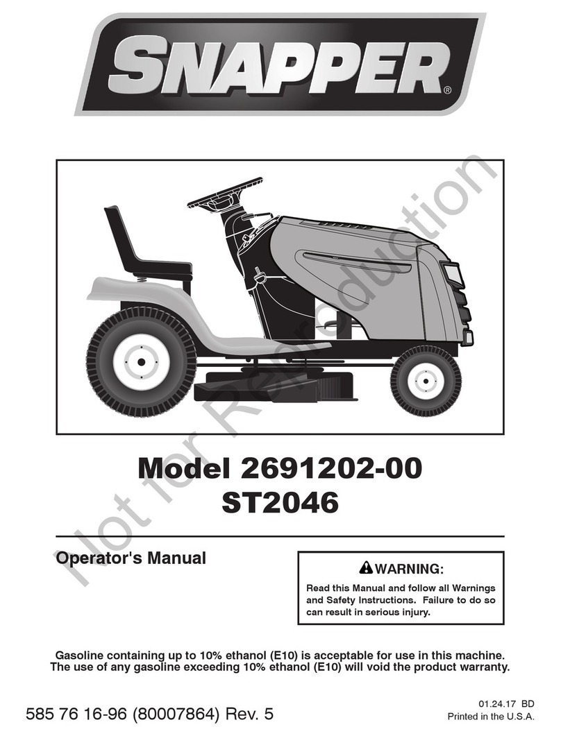 Snapper ST2046 User manual Snapper ST2046 User manual