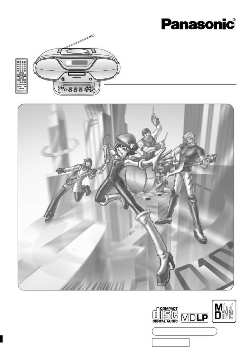 Panasonic RX-MDX61 instruction manual