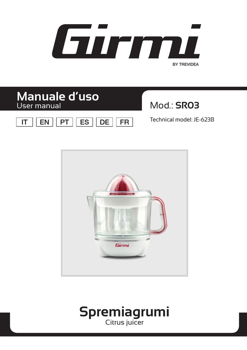 TREVIDEA Girmi SR03 user manual