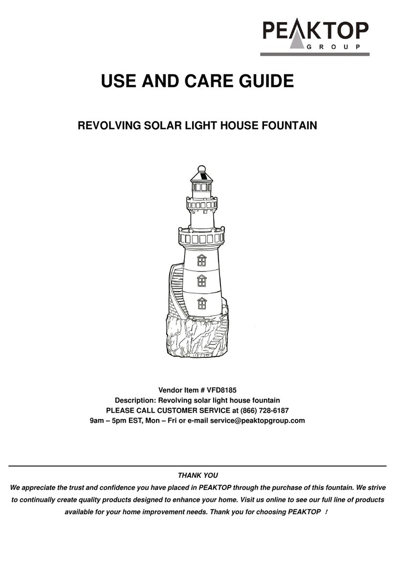 PEAKTOP VFD8185 User manual