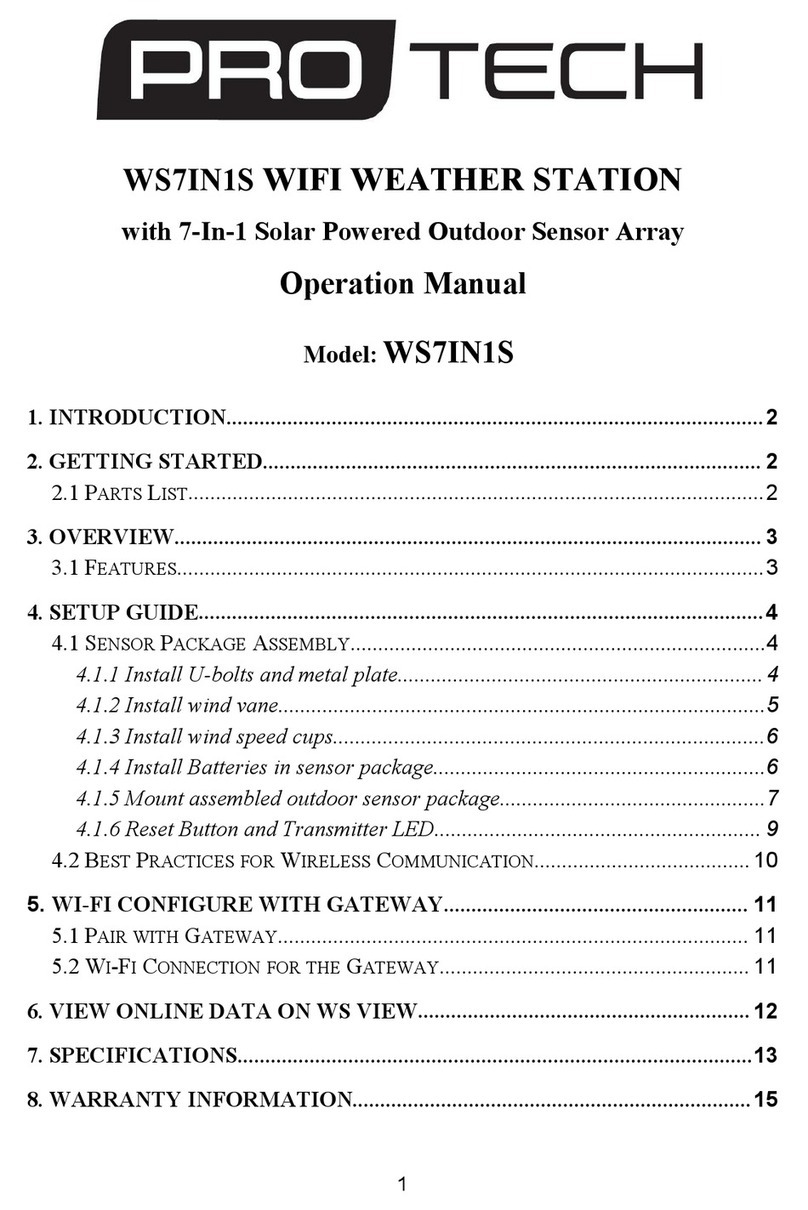 protech WS7IN1S Operation manual