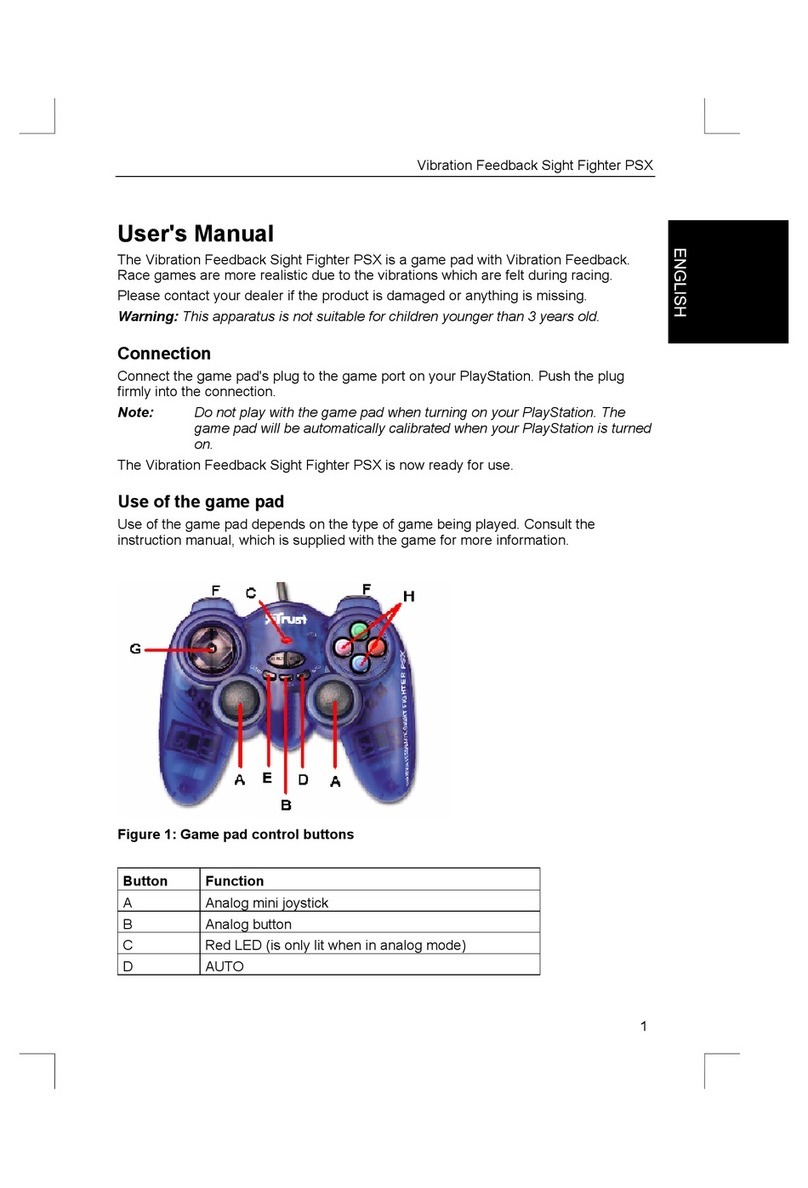 Trust Vibration Feedback Sight Fighter PSX User manual