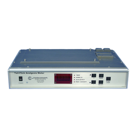 Columbus Instruments Tail-Flick Analgesia Meter User manual