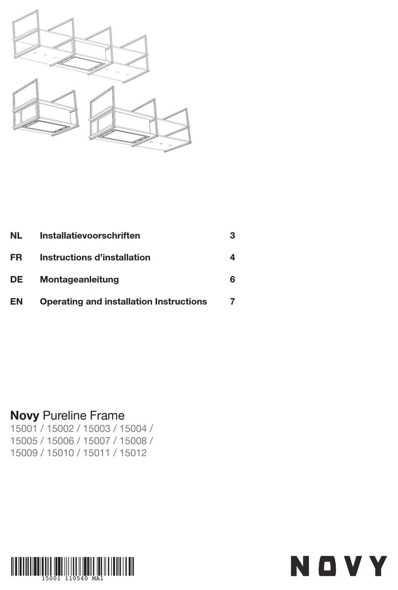 Novy Pureline Frame 15001 Operating and installation instructions