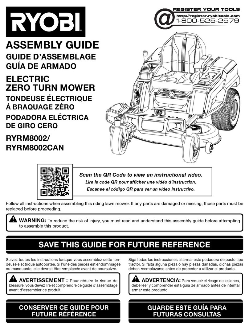 Ryobi RYRM8002 User manual