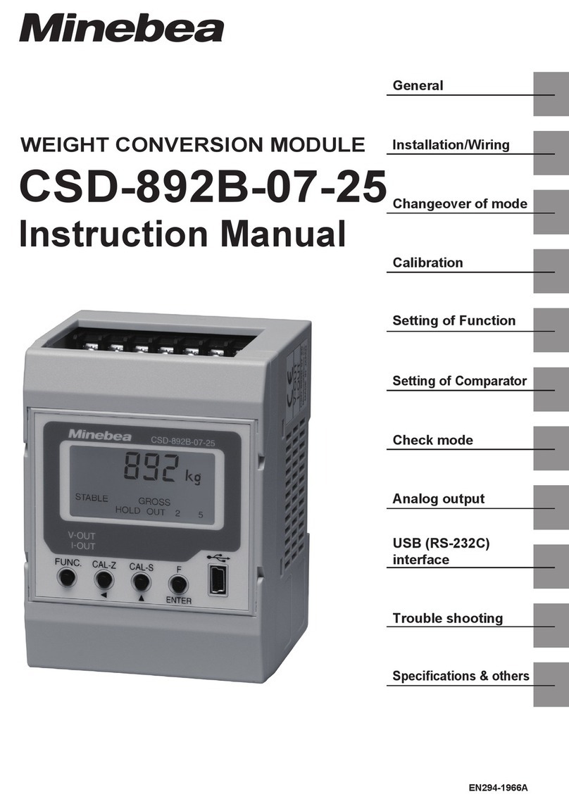 Minebea CSD-892B-07-25 instruction manual