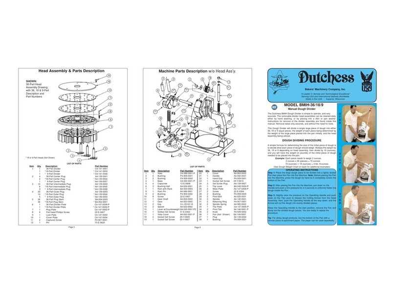 Dutchess BMIH-36 quick start guide
