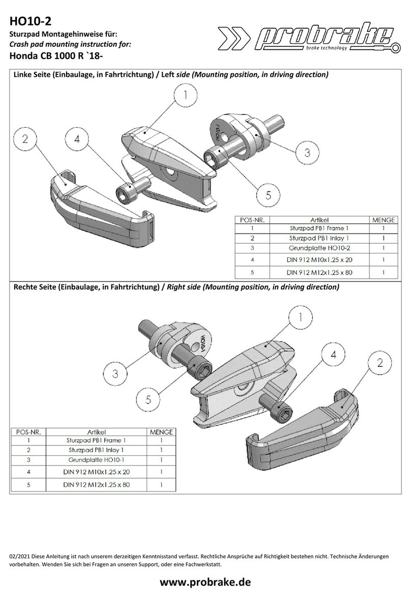 probrake HO10-2 User guide