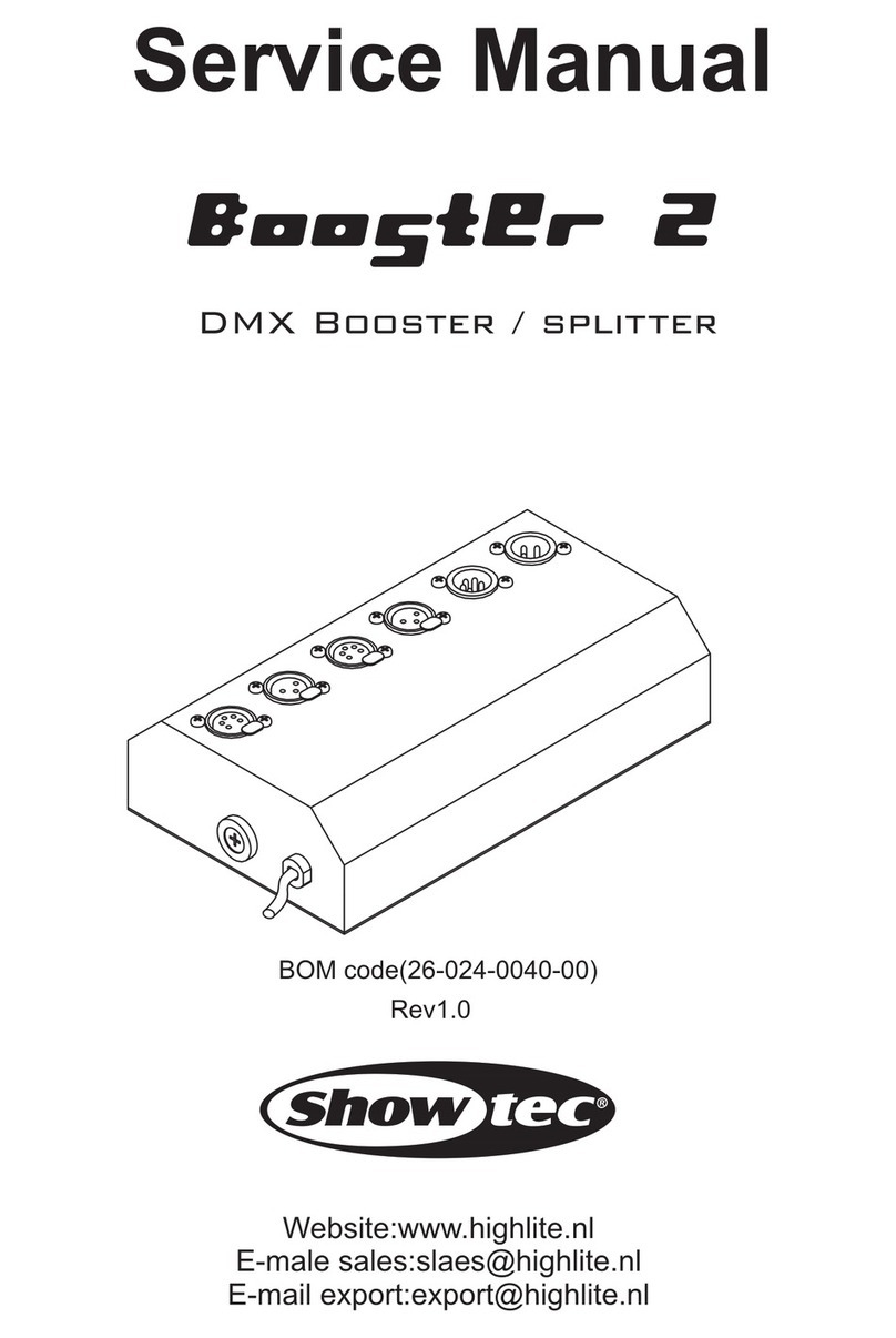 Show Tec Booster 2 Service manual