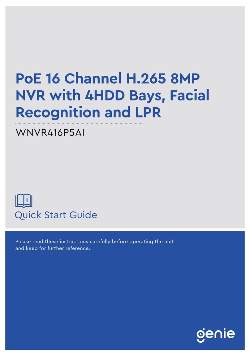 Genie WNVR416P5AI quick start guide