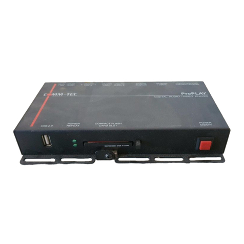 Comm-Tec ProPLAY User manual