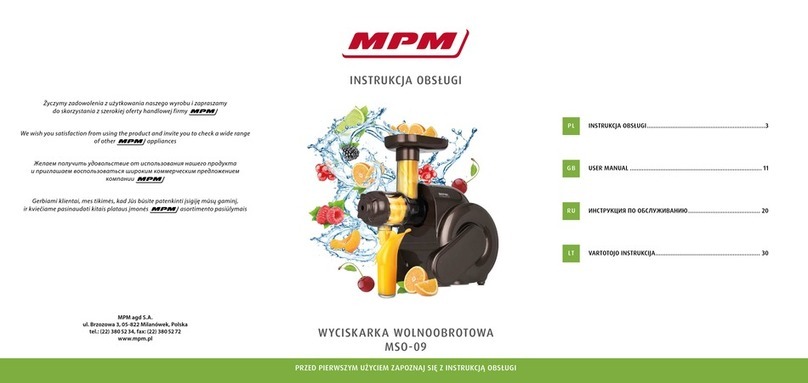 MPM MSO-09 user manual