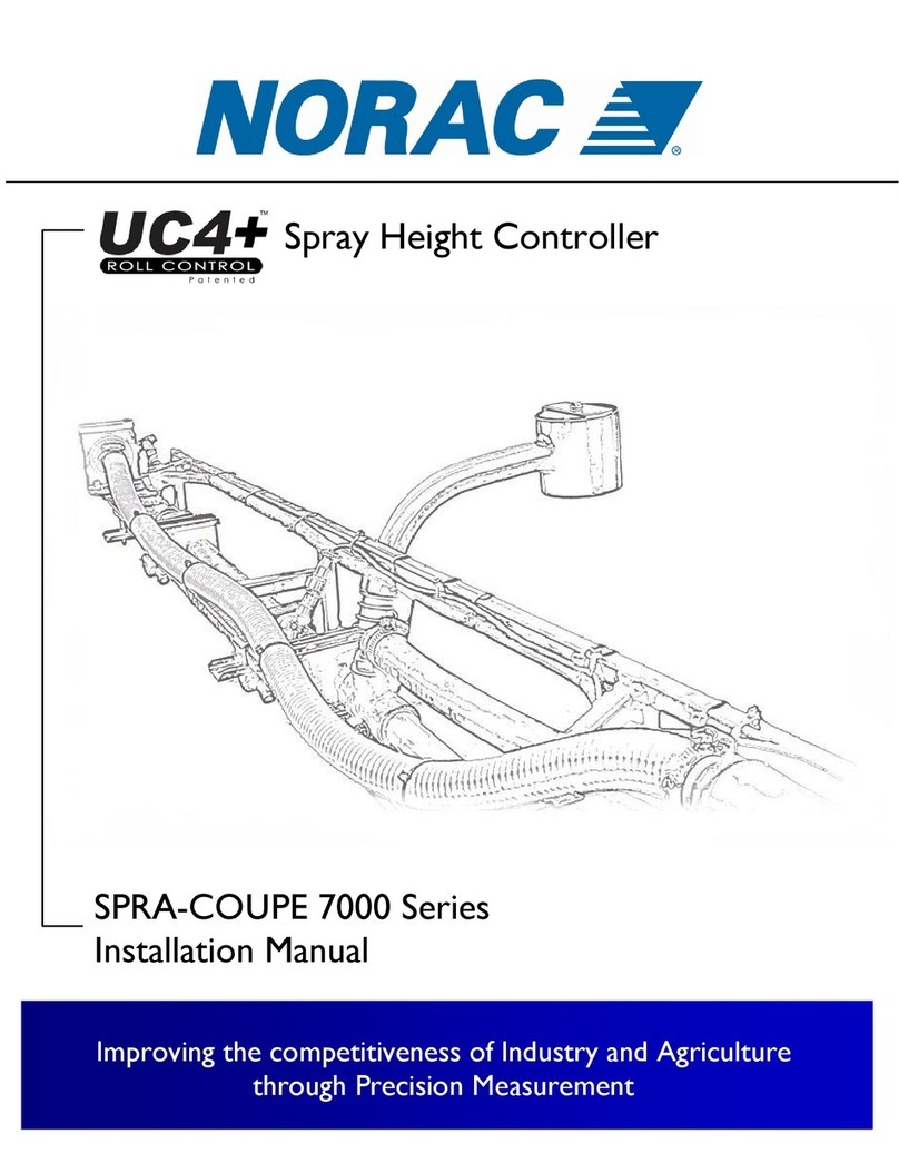 Norac UC4+ SPRA-COUPE 7000 Series installation manual