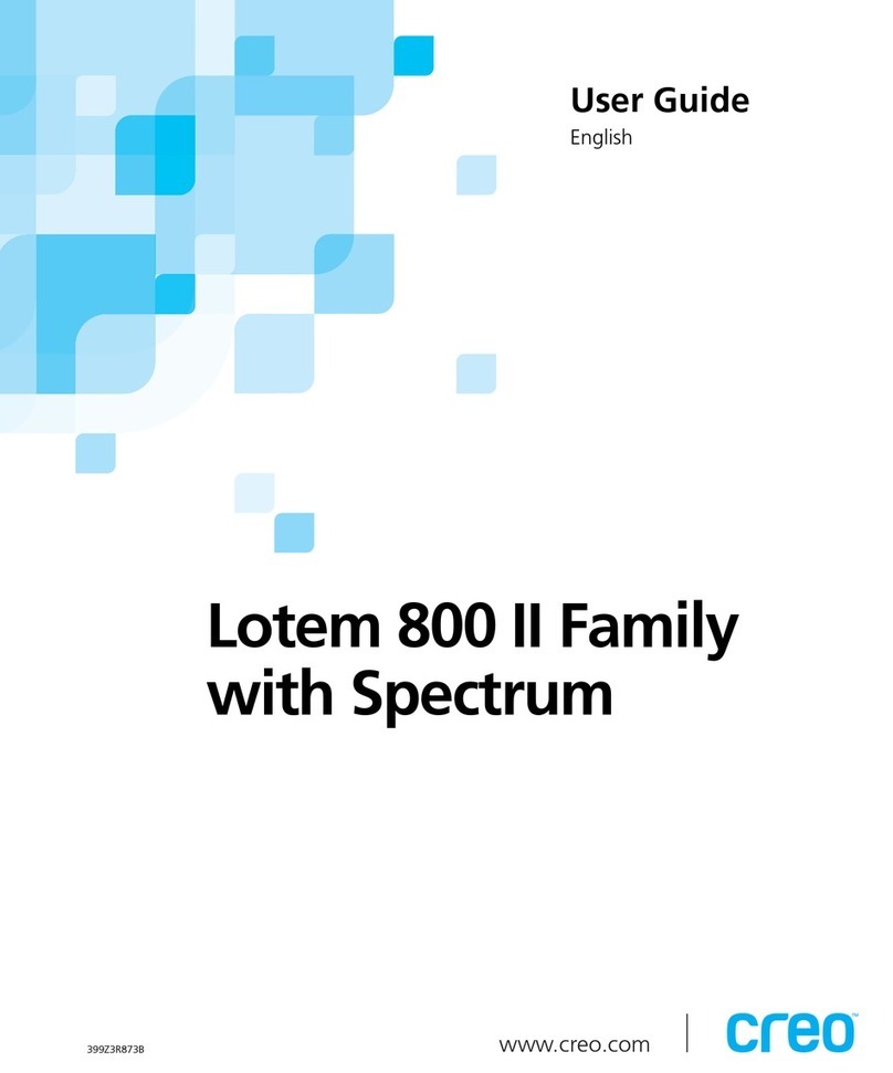 Creo Lotem 800 II Series user guide