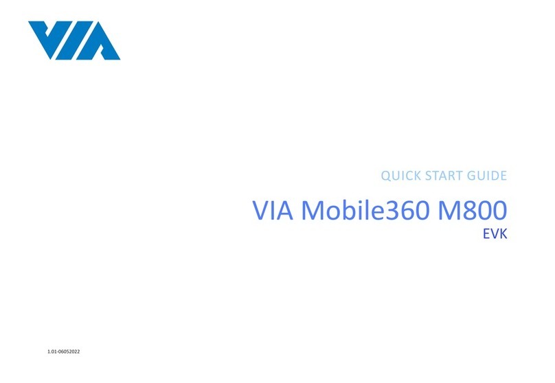 VIA Technologies Mobile360 M800 User manual