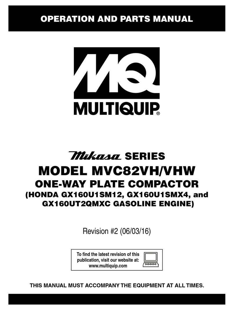 MQ Multiquip MVC82VH Operation and parts manual