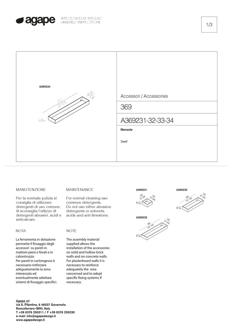 agape 369 A369231-32-33-34 User manual agape 369 A369231-32-33-34 User manual
