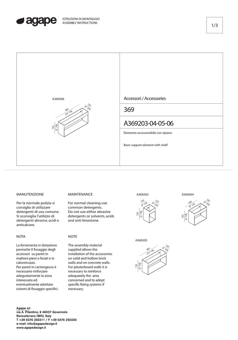 agape 369 A369203-04-05-06 Assembly instructions