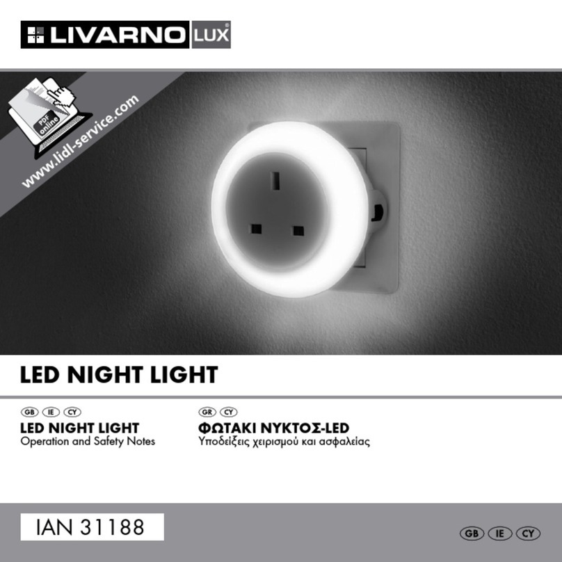 LIVARNO LUX 31188 Operation and safety notes