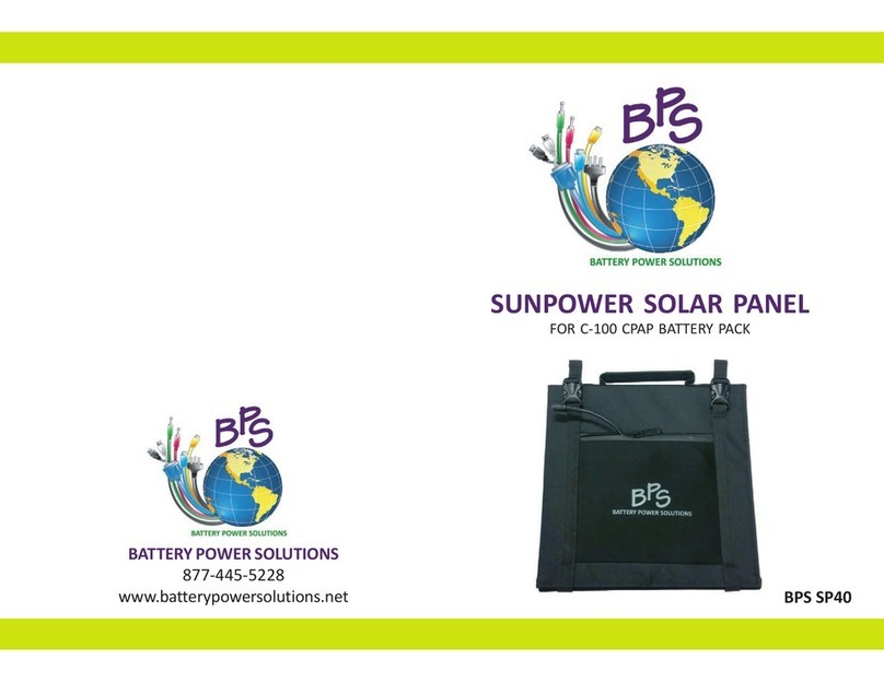 Battery Power Solutions SunPower SP40 manual