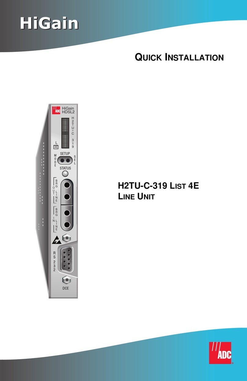 ADC HiGain H2TU-C-319 List 4E Original operating instructions
