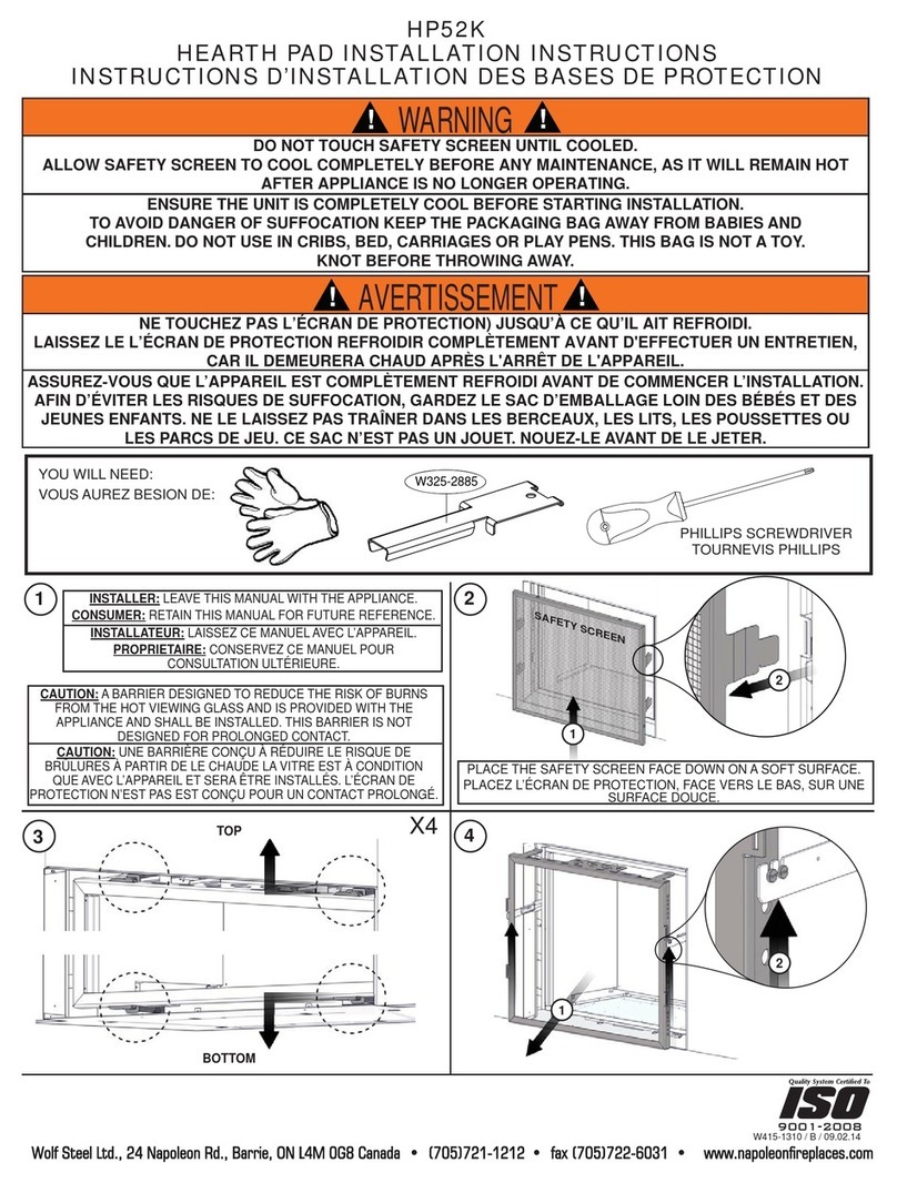 Napoleon HP52K User manual