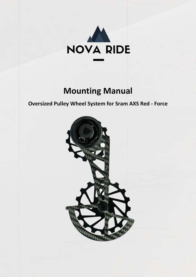 Nova Ride Oversized Pulley Wheel System Sram AXS Red... Mounting manual Nova Ride Oversized Pulley Wheel System Sram AXS Red... Mounting manual