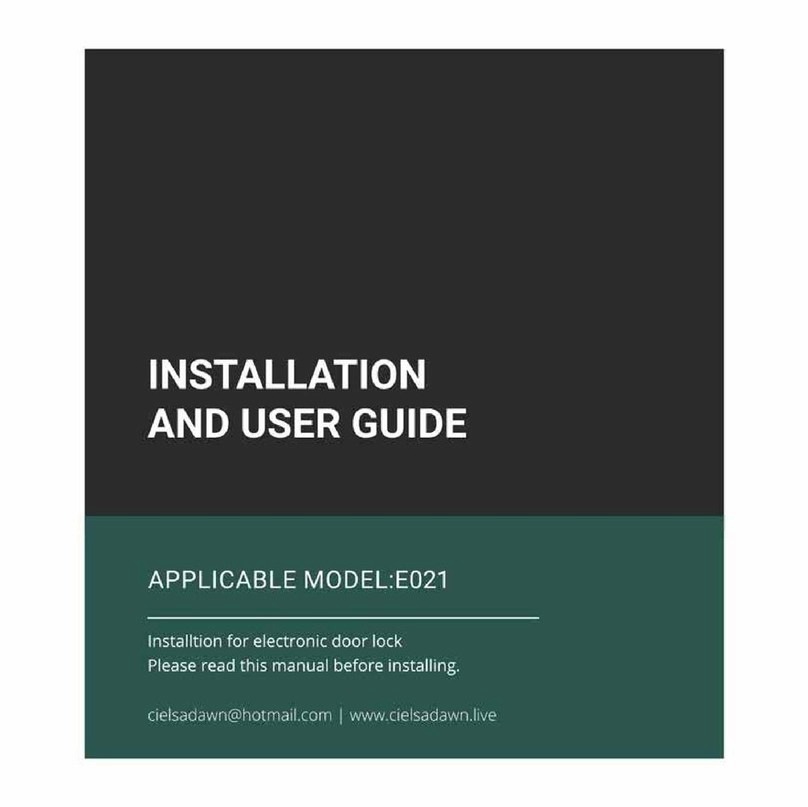 Cielsa Dawn E021 Installation and user guide