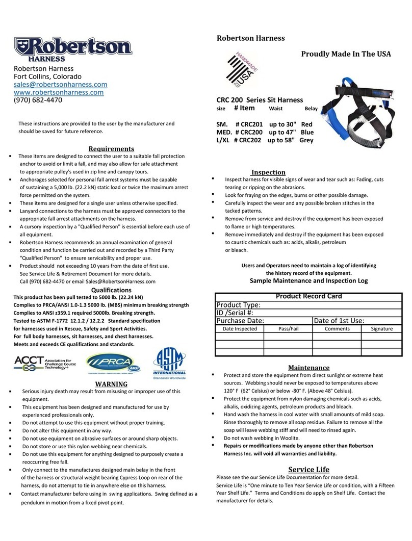 Robertson Harness CRC 200 Series quick start guide