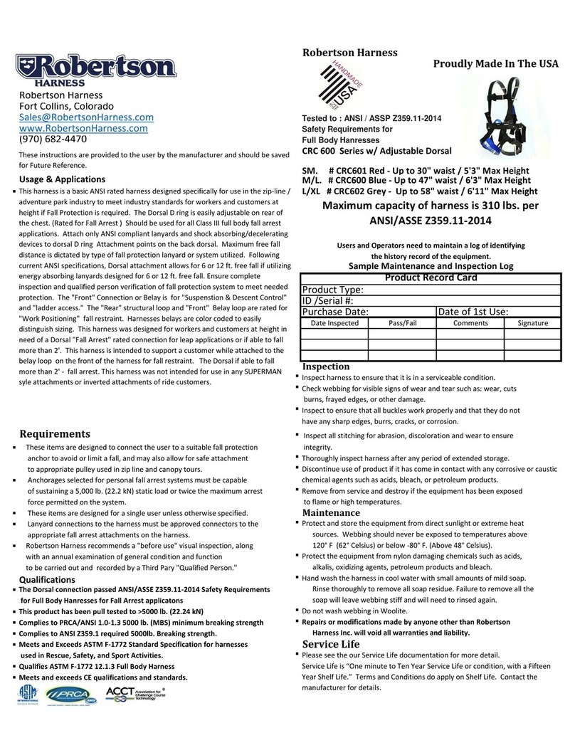 Robertson Harness CRC 600 Series manual