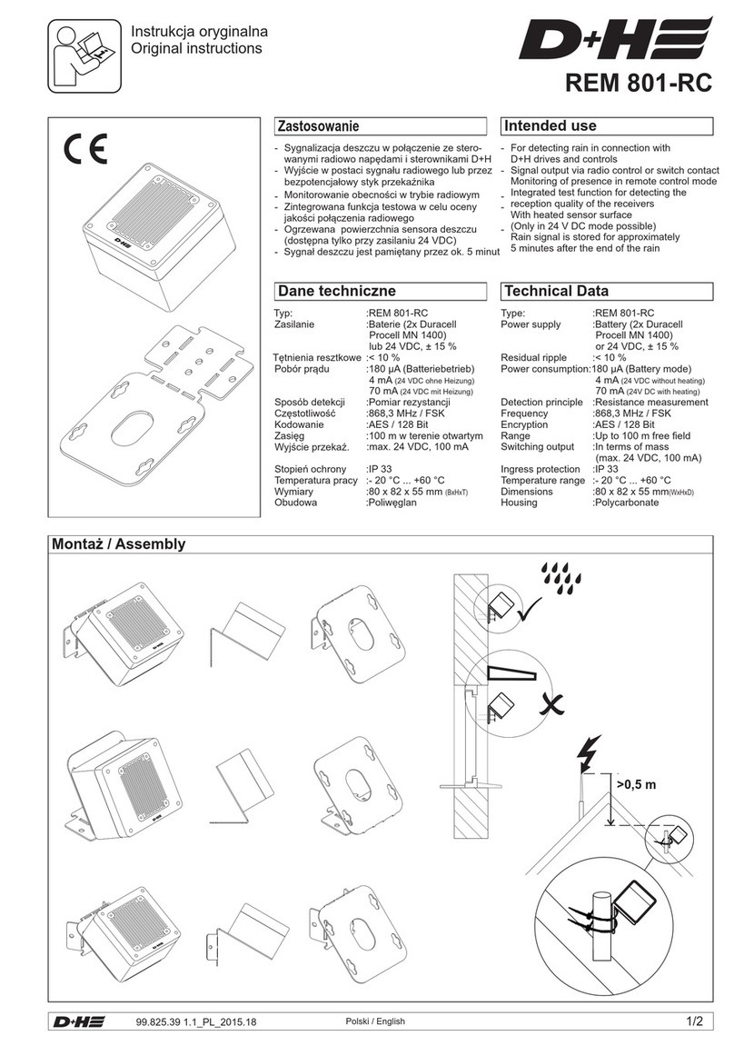 D+H REM 801-RC Original instructions