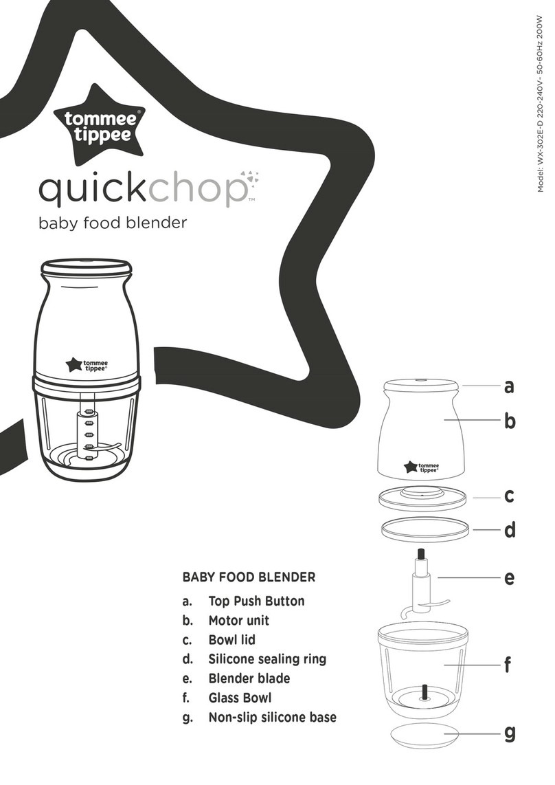 Tommee Tippee Quick Chop quick start guide