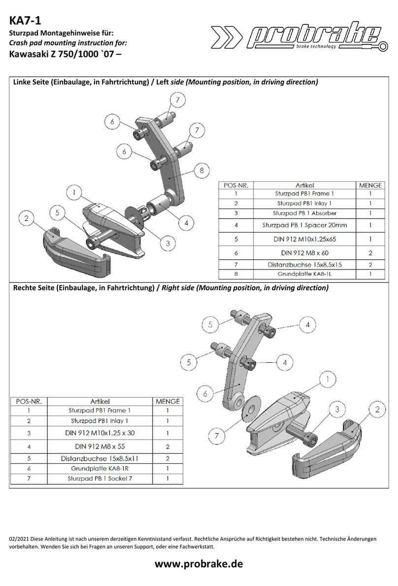 probrake KA7-1 Mounting instruction