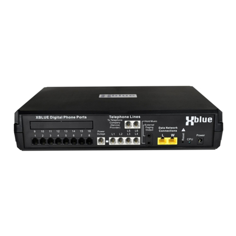 Xblue Networks X16 plus Administration manual