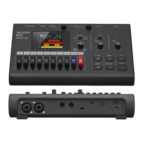 Zoom MultiTrak R12 User manual