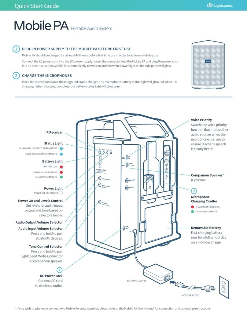 Lightspeed Mobile PA User manual