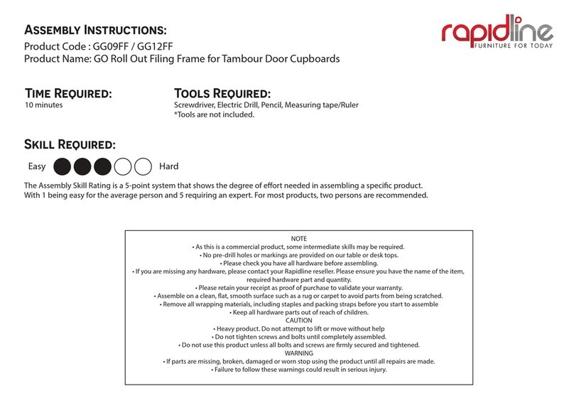 Rapidline GO GG09FF User manual Rapidline GO GG09FF User manual