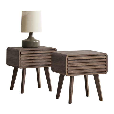 mopio Ensley Nightstand Set of 2 Assembly instructions