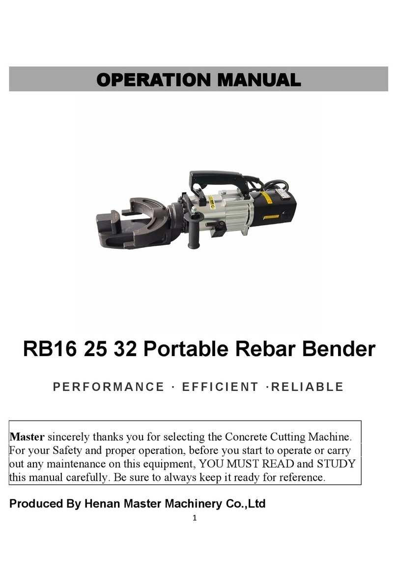 Master RB16 Operation manual