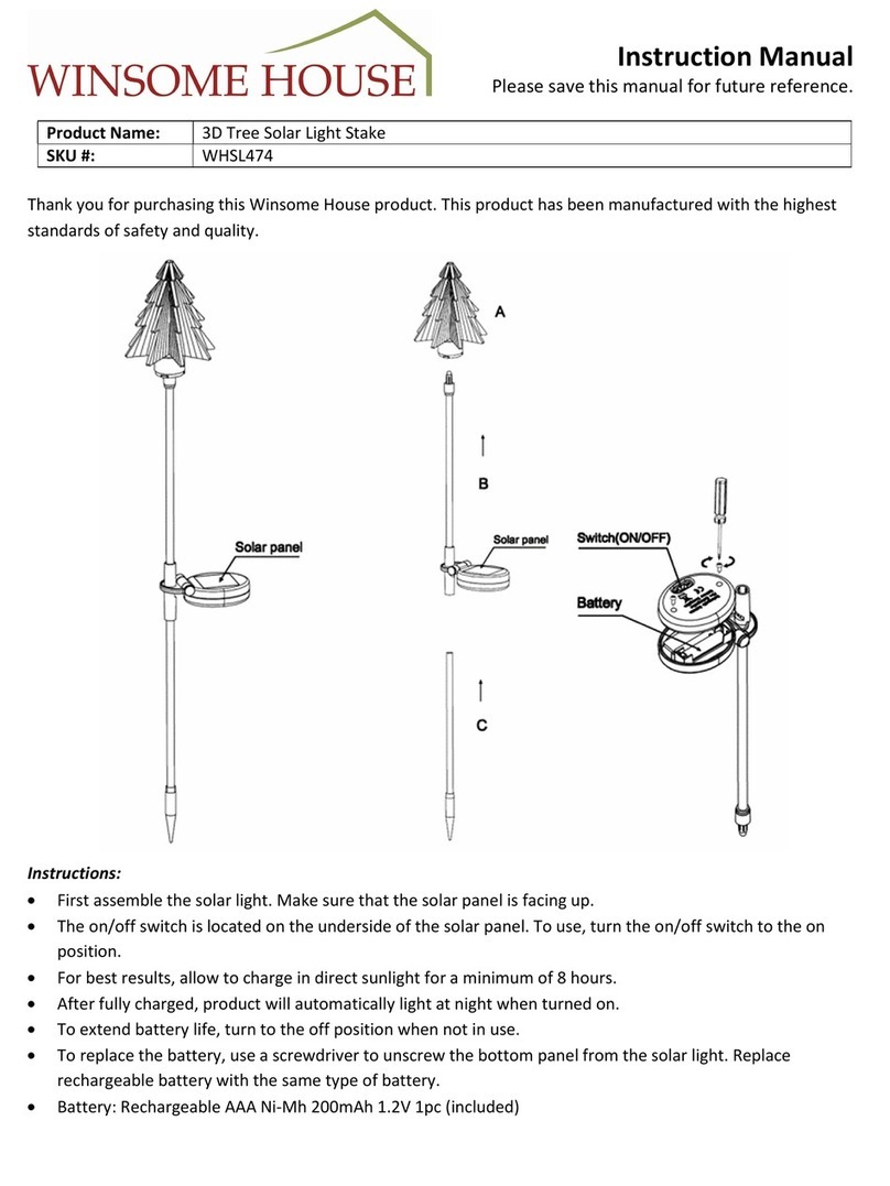Winsome house WHSL474 User manual