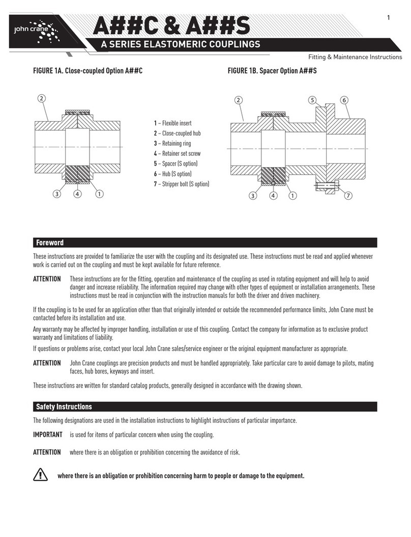 John Crane A Series Fitting & Maintenance Instructions