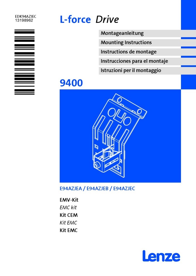 Lenze L-force E94AZJEA Mounting instructions